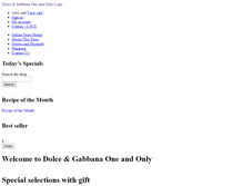 Tablet Screenshot of one-and-only.dolcegabbana.com