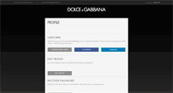 Desktop Screenshot of login.dolcegabbana.com